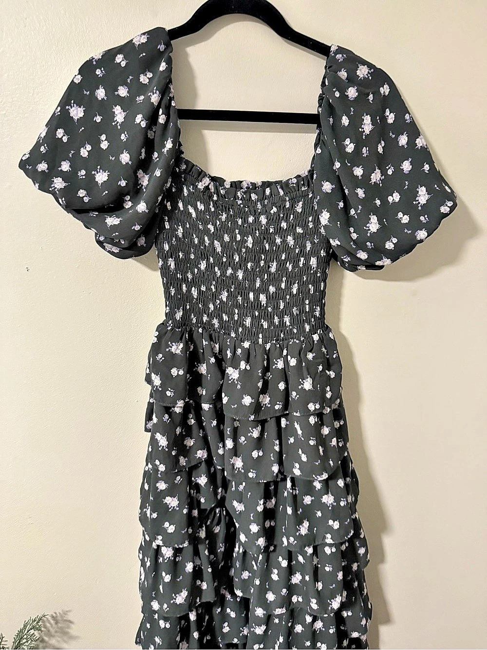 Dry Goods Floral Puff Sleeve Maxi Dress